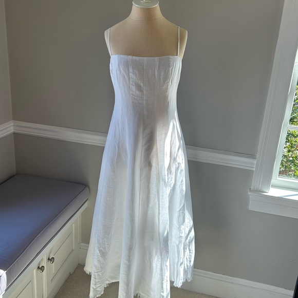 J. Crew Dresses & Skirts - NWT J.Crew linen white A-line midi dress